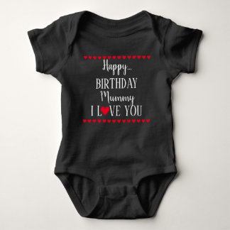 Body Bonne maman d'anniversaire Je t'aime Baby Bodysuit
