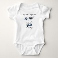 Bonne nuit Bye Bi-Planes Super Hero Baby Bodysuit