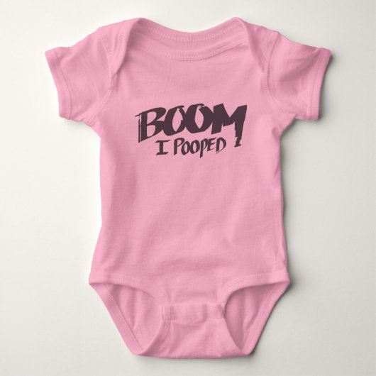 Body Boom I Pooped - chemise de bébé (Devant)