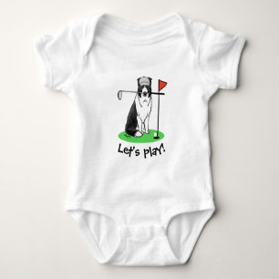 Body Bordure Collie Chien Jouer Golf (noir & blanc) Amu