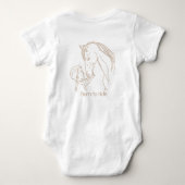 Body "Born to Ride" Bodysuit pour bébé Cheval | Équestr (Dos)