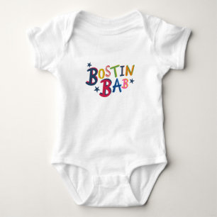 Body BOSTIN BAB Black Pays Mots Bodysuit Bébé Bodysuit