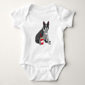 Body Boston Terrier avec boisson (Devant)