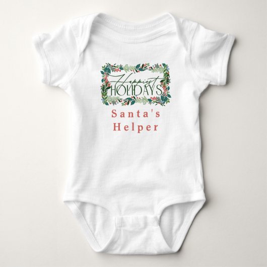 Body Botanique Custom Text Festive Fête Noël (Devant)