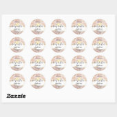 body boter gold modern productlabel ronde sticker (Vel)