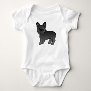 Body Bouledogue français noir Chien de dessin animé mig