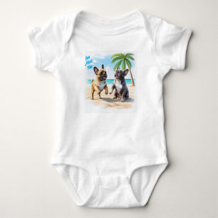 Body Bouledogues français plage Bouledogue français