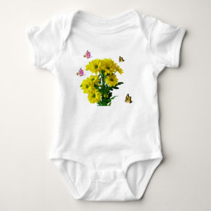 Body Bouquet de fleurs avec papillons