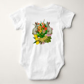 Body Bouquet de fleurs orange Bung de Pâques Monogramme (Dos)