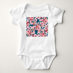 Body Bouquet floral aquarelle : pivoines Vintages.