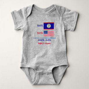 Body Boy Girl Belize Belizean American Baby Bodysuit