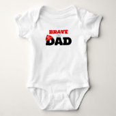 Body Brave Like Dad Firefighter Boy Bodysuit T-shirt (Devant)