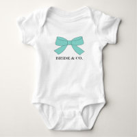 BRIDE Turquoise Blue Bow Tutu Shoot Party