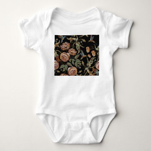 Body Broderie rose, Style Renaissance. (Devant)