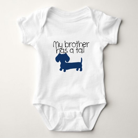 Body Brother (Dachshund) a une queue (bleue) (Devant)
