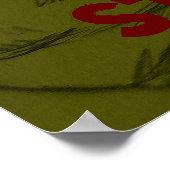 Body Building Fitness Potlood Schets Poster (Hoek)