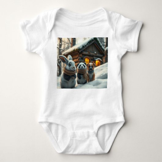 Body Bunny, puppy front & space neon Easter bunny back  (Devant)