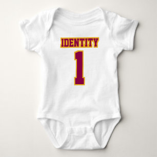 Body BURGUNDY BLANC D'OR Romper Football Jersey