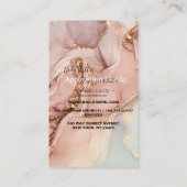 Body Butter Application Guide Roze Gold Visitekaartje (Achterkant)