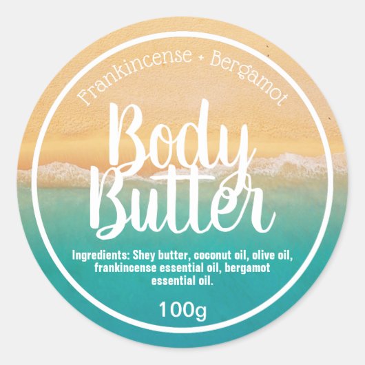  body butter label (Voorkant)