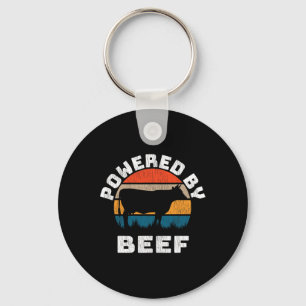 Body by Brisket BBQ Aangedreven door Rundvlees Sleutelhanger