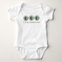 C est pour California Roll Japanese Food Sushi ABC