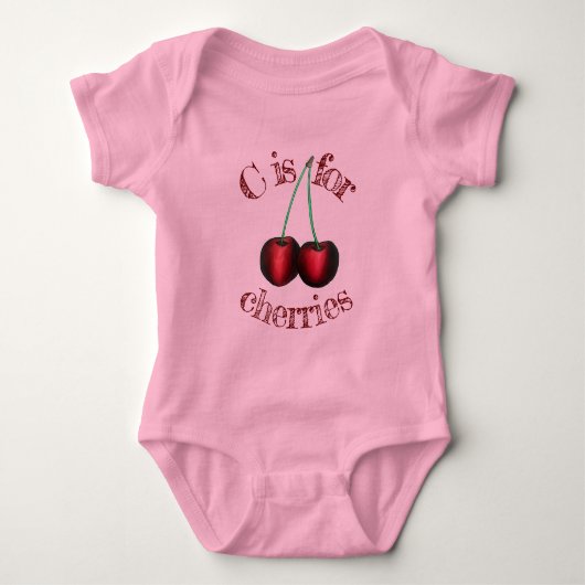 Body C est pour Cerises Ripe Red Cherry Fruit (Devant)