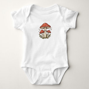 Body Cabane vintage rouge Toadstool Champignon Forêt 