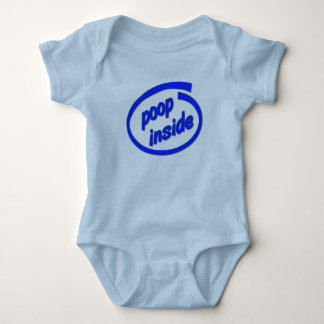 Body Caca à l'intérieur drôle bébé enfant rampant combi