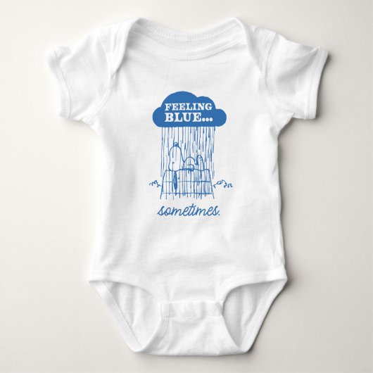 Body cacahuètes | Snoopy Sentiment Bleu Est OK Aussi (Devant)