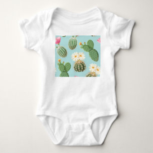 Body Cactus, fleurs roses : décor clair