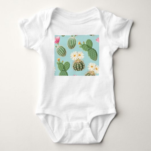 Body Cactus, fleurs roses : décor clair (Devant)