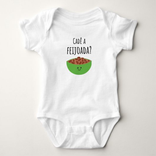 Body Cadê a feijoada? T-shirt bébé brésilien (Devant)