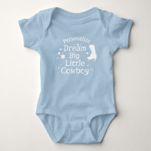Body Cadeau de Baby Shower Citation Petit Cowboy Rêve G