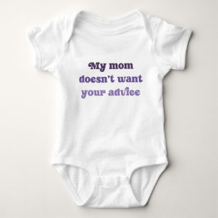 Body Cadeau de Baby Shower 'Ma maman ne veut pas de vos