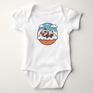Body ☁️🐼 Cadeau de bébé panda dormant mignon en nuage