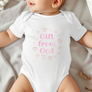 Body Cadeau de Dieu, Cadeau pour Bébé Fille Religieuse,
