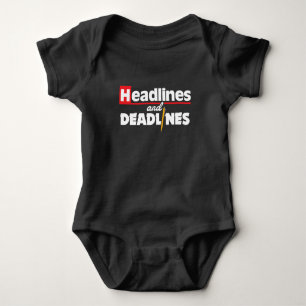 Body Cadeau de journaliste de journalisme de titres et