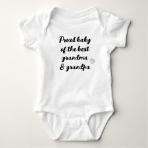 Cadeau Du Bébé À Grand-Mère & Grand-Père, Grand-Pa