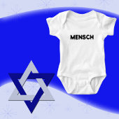 Body Cadeau pour bébé juif, MENSCH yiddish