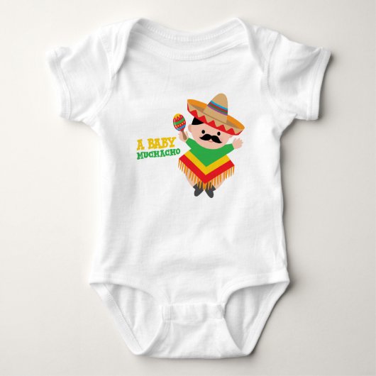 Body Cadeau pour bébé mexicain, Baby shower Fiesta Cade (Devant)