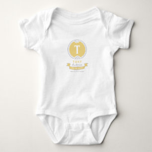 Body Cadeaux de naissance personnalisés avec monogramme