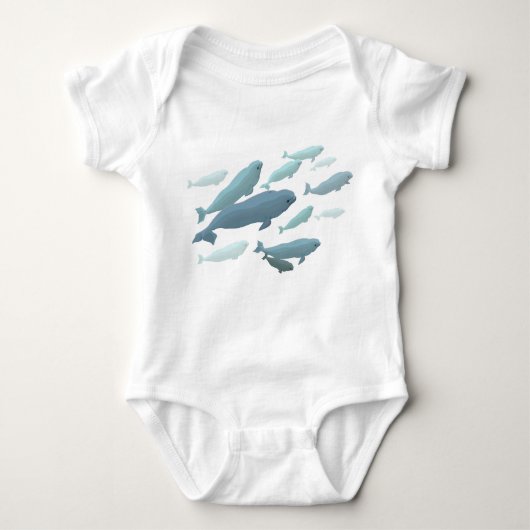 Body Cadeaux mignons de baleine de bébé de plante (Devant)