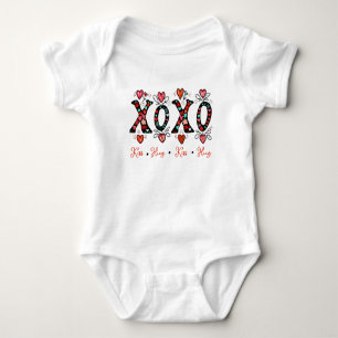Body Câlins et bisous doodle art Saint-Valentin