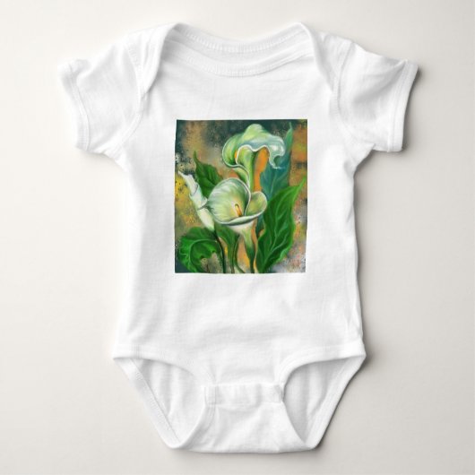 Body Calla Lily Fleurs Bodysuit bébé (Devant)