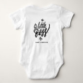 Body Calligraphie moderne de Little Boss avec Couronne  (Dos)