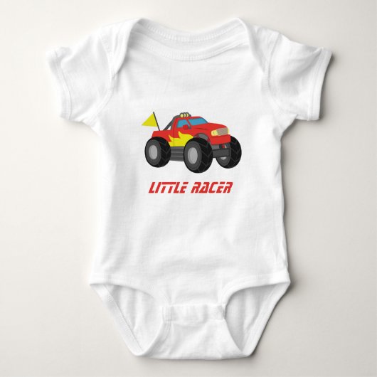Body Camion Monster Rouge Racing, pour Baby Boys (Devant)