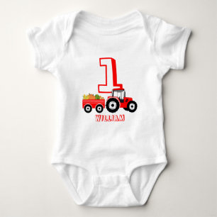 Body Camion rouge produit de la ferme d'anniversaire ga