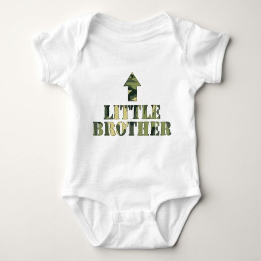 Body Camo LITTLE Brother chemise / grande idée de baby (Devant)