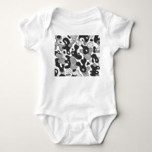 Body Camouflage de Doodle Abstrait style noir